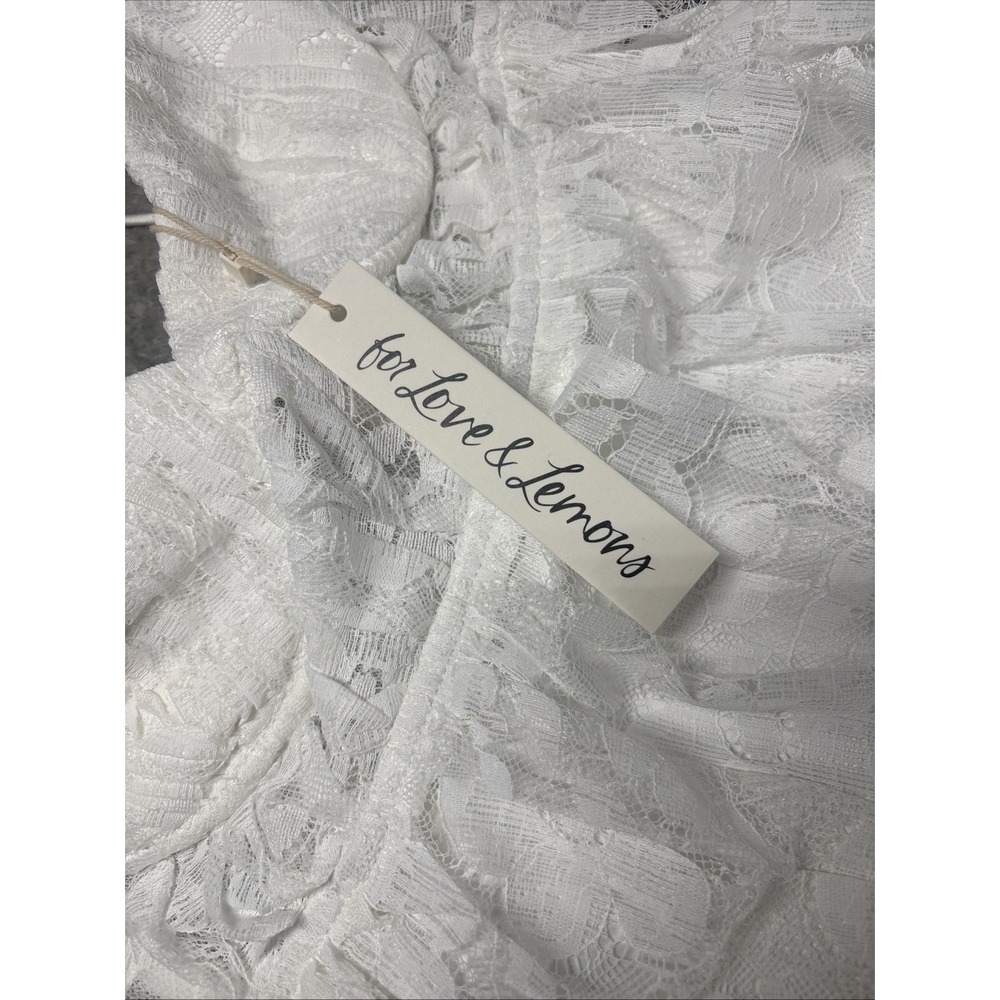 NWT For Love and Lemons Lorena Maxi Dress White Lace Size Small - Picture 5 of 15